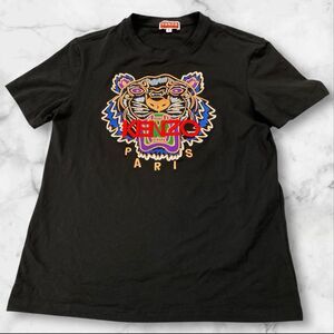 Kenzo Paris Tiger T-Shirt Womens Size S Embroidered Tiger